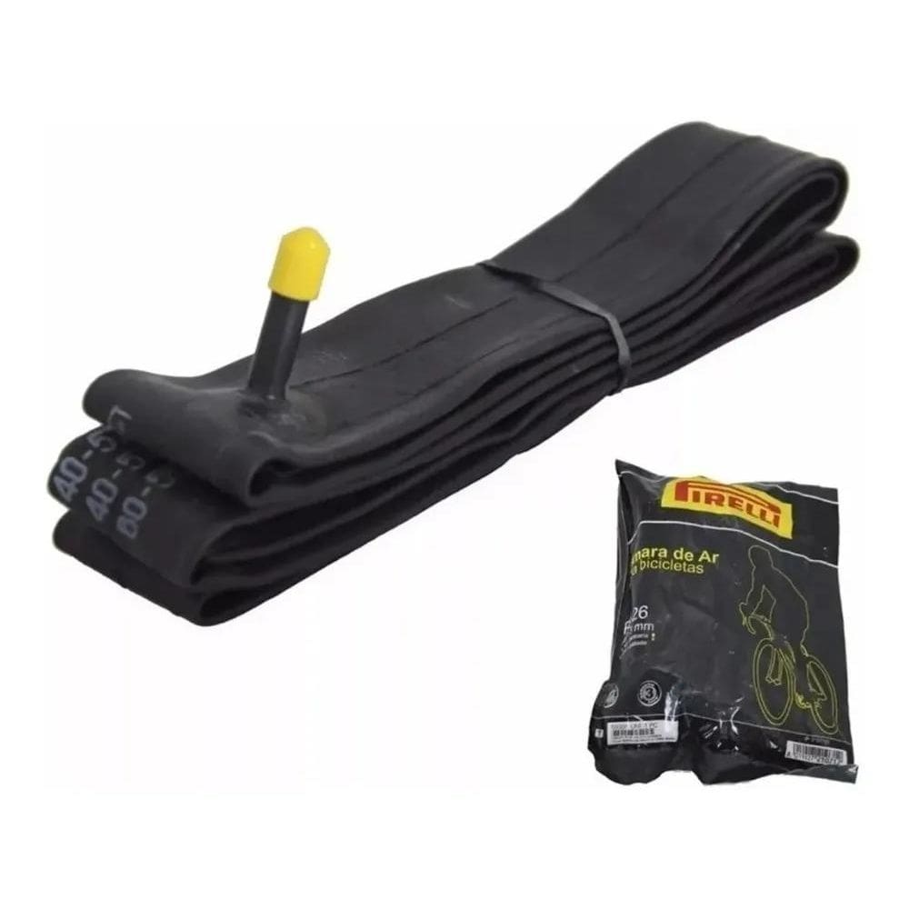 3X Câmara De Ar Bicicleta Aro 26 Pirelli Bico Grosso 33Mm