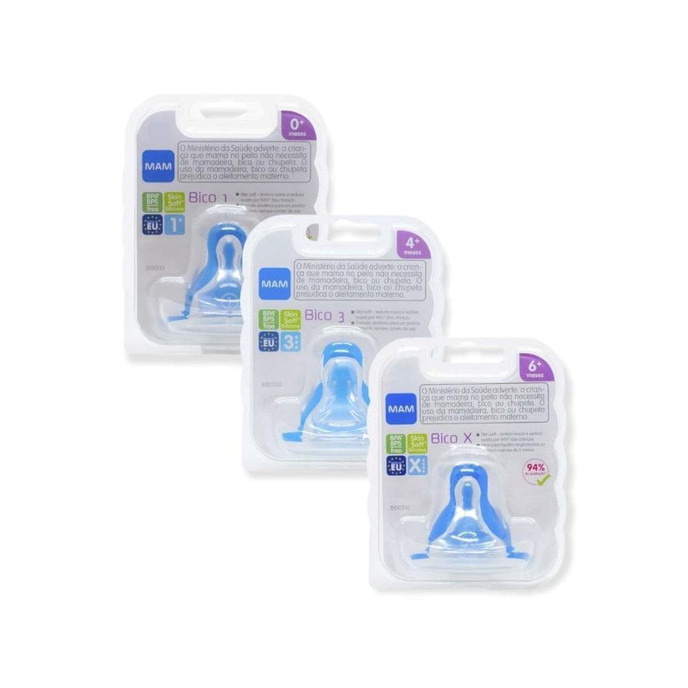 Bico Mamadeira Compativel Todas Mamadeiras Mam Skinsoft
