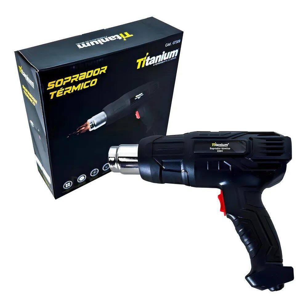 3X Soprador Térmico 1500W Profissional 2 Estágios Titanium 0