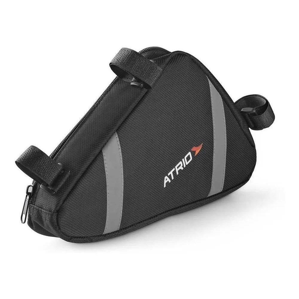 3X Bolsa De Selim Para Quadro De Bike Atrio 1,2 L Preto Bi09