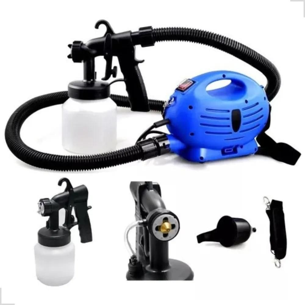 Pistola Elétrica Pulverizadora De Pintura Hlvp Compressor