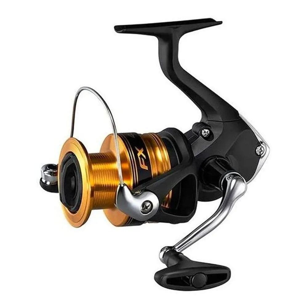 3X Molinete Shimano Fx Fc 4000 Cor Preto Lado Da Manivela Di