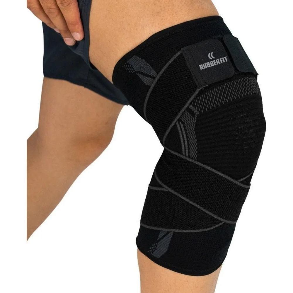 3X Joelheira De Compressão Elástica Para Esportes Premium