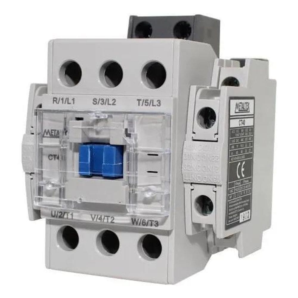 Contator Tripolar 40A/Ac3 220Vca 2Na2Nf Ct40-H5-322 Metaltex