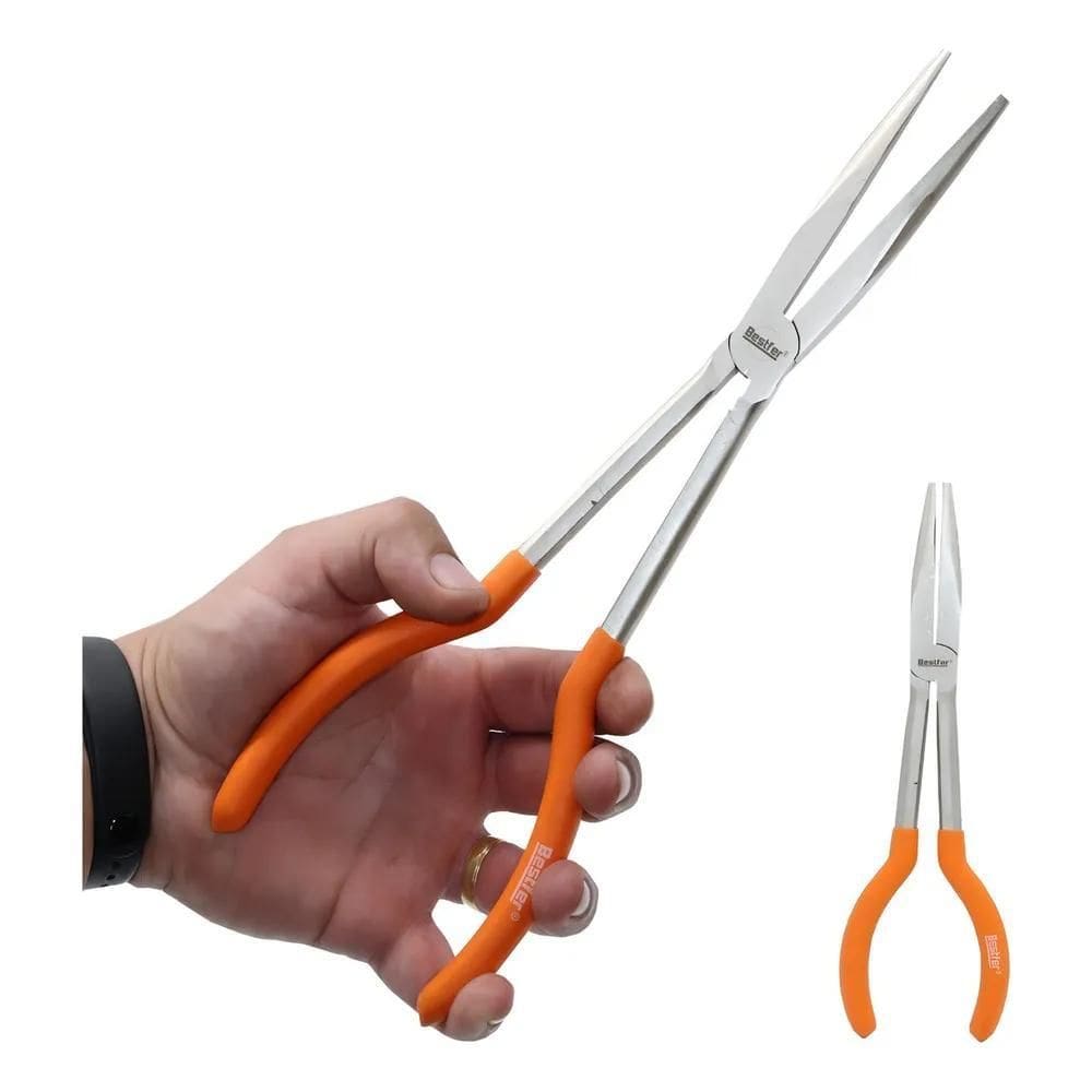 Alicate Extra Longo De Pesca Para Tirar Anzol Garganta Peixe