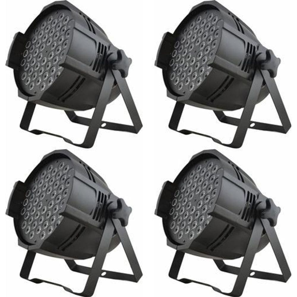Kit 4 Refletor Led Par 64 54 Leds 3W Optpar Infinity