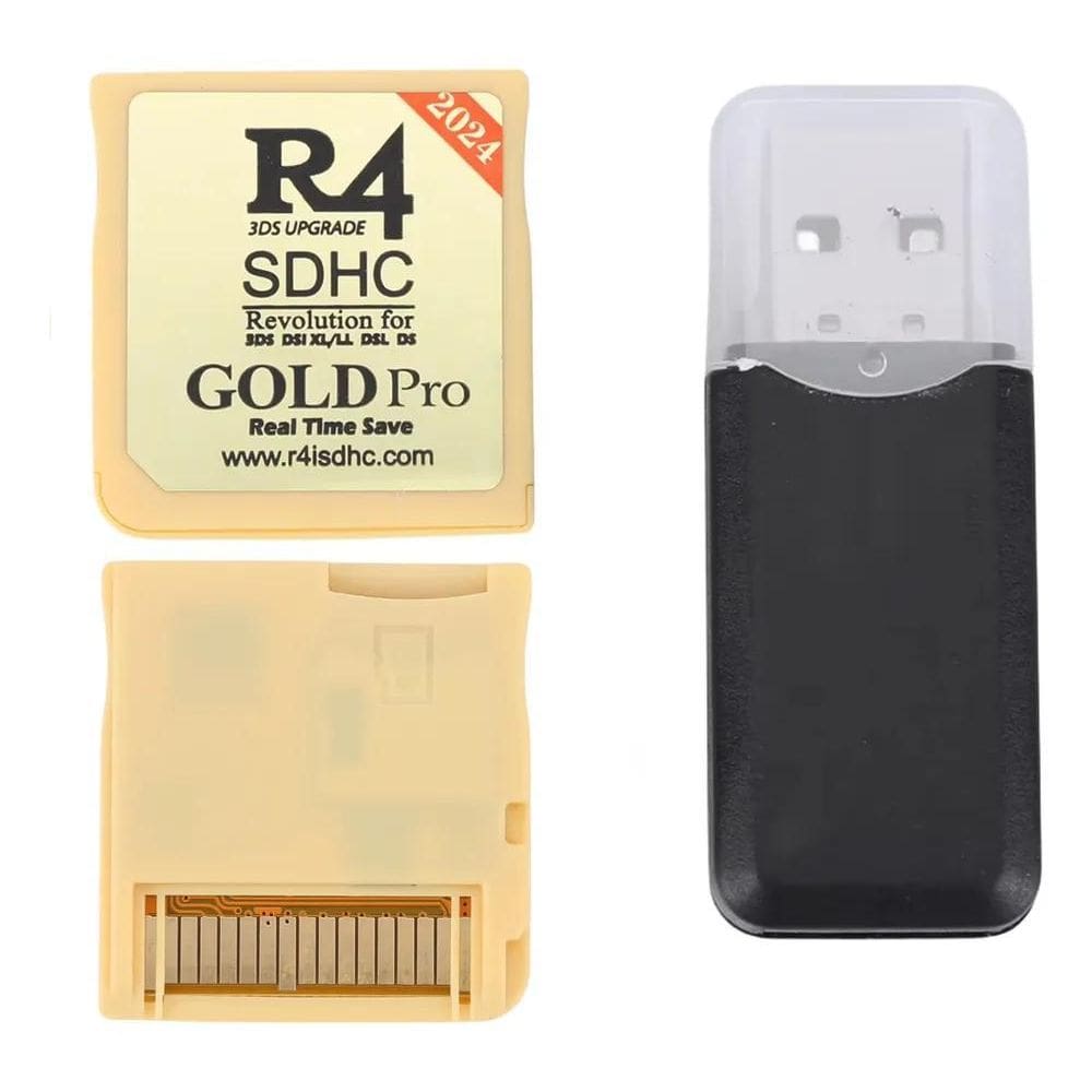 3X R4 Gold Pro Para Ds/2Ds/3Ds R4 Cartão Microsd Usb 2.0