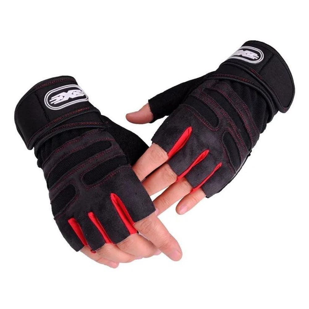 Luva Unissex Crossfit Musculação Bike Munhequeira
