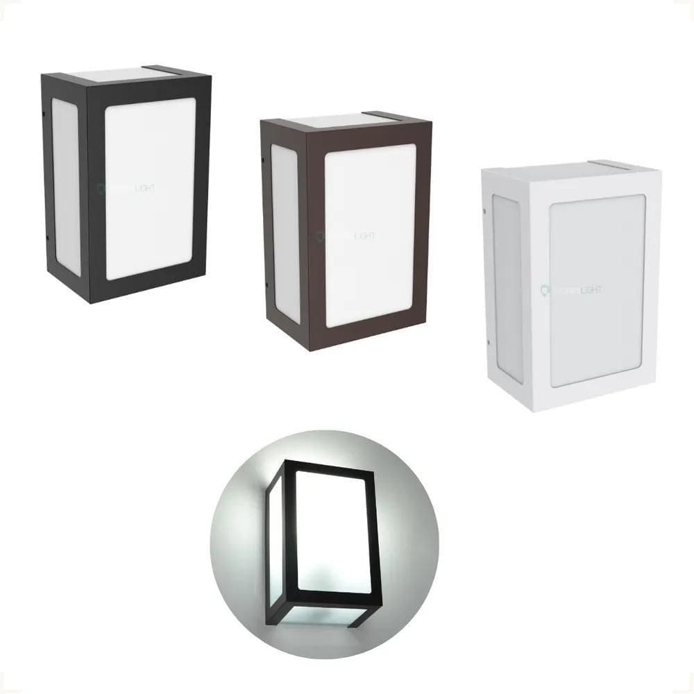 Arandela Alumínio 5 Vidros E27 17 Cm Parede Externa Interna