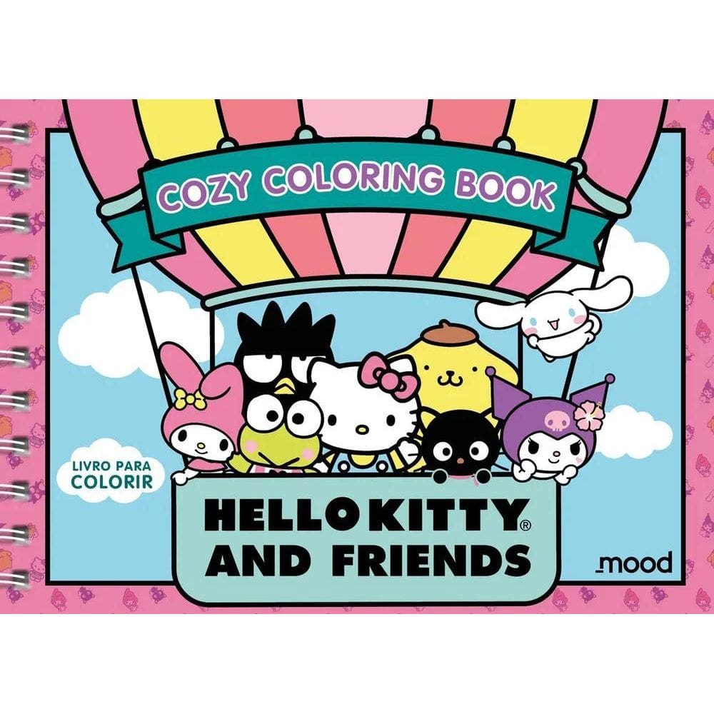 Livro Hello Kitty And Friends Cozy Coloring Book De Mood Edi