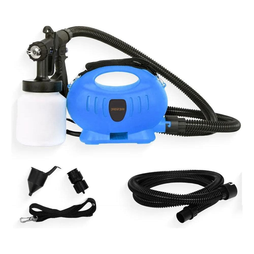 Pistola De Pintura Eléctrica Hvlp Paint Pro 650W Azul Con Bi