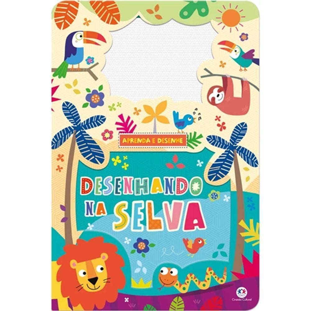 Livro Lousa Magnética: Crie E Aprenda Na Selva - Diversão E Criatividade Sem Limites!