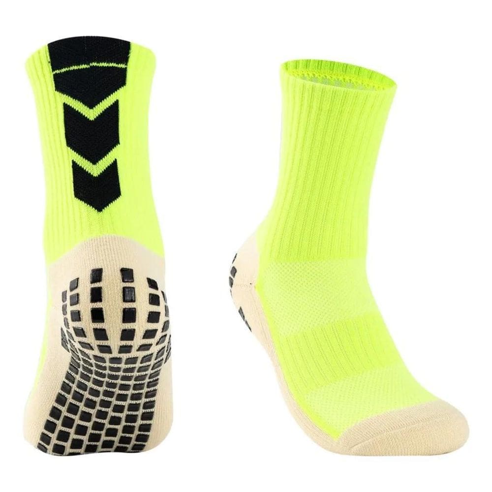 3X Kit 6 Pares Meia Antiderrapante Futebol Sport Meião Longo