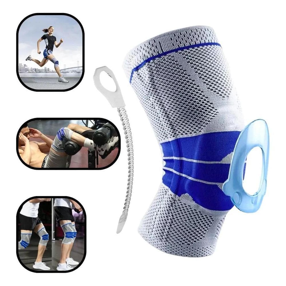 Joelheira 3D Ortopedica Tensor Compressão Silicone Patelar