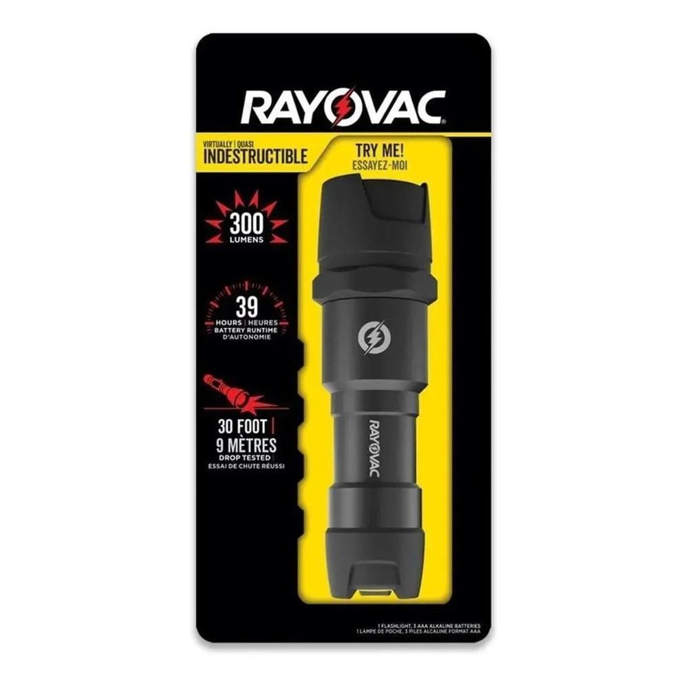 Lanterna Rayovac Indestrutível Com 3 Pilhas Alcalinas Aaa Co