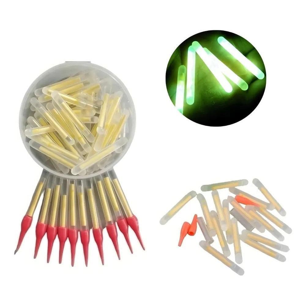 Enjoylure Kit 50 Bastao Luz Quimica Para Boia Vara Linha Pes