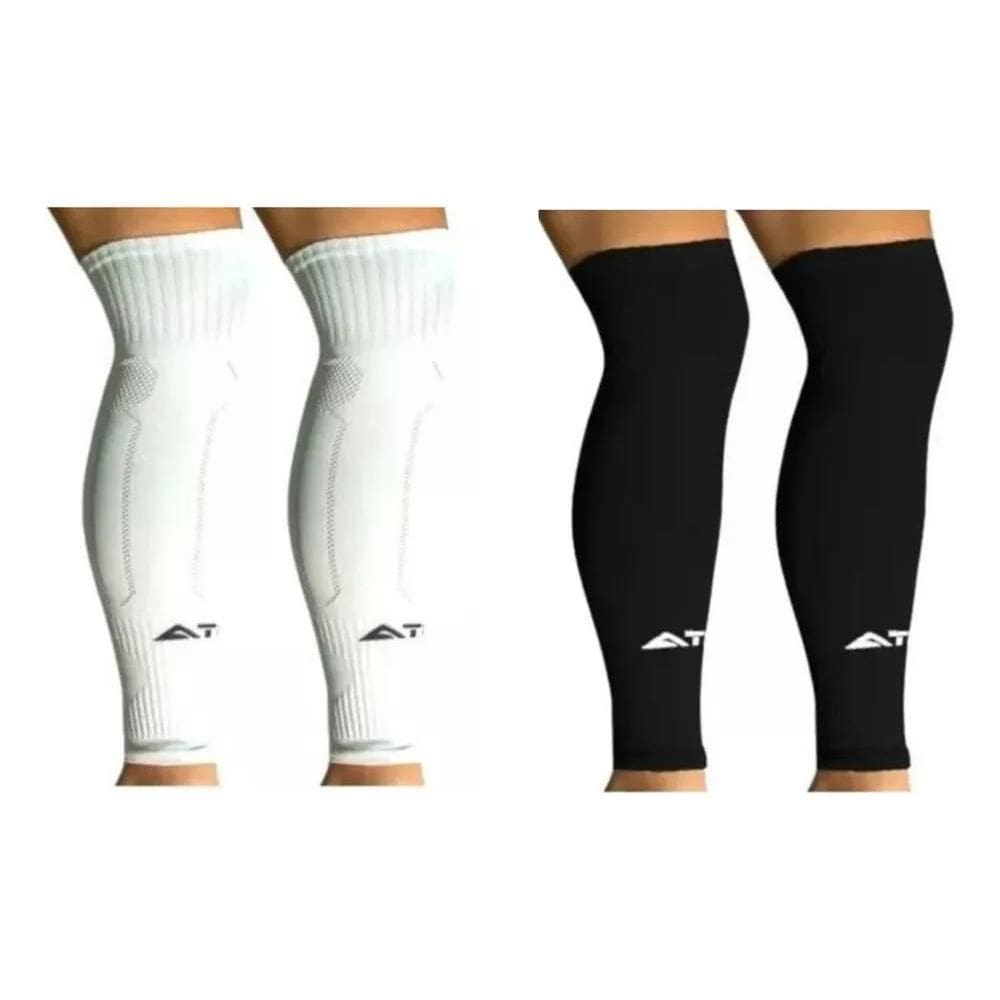 3X Kit 2 Pares Meião Cortado Canelito Pro Sem Pé  Fi