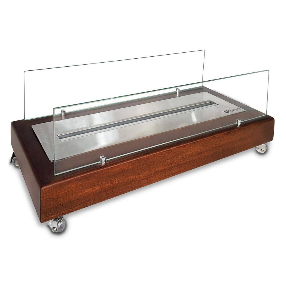 Lareira Eco Classe A Álcool-Portátil Madeira Queimador 70Cm