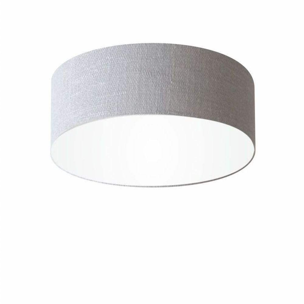 Plafon Para Sala De Jantar Cilíndrico Sj-3046 Cúpula Cor Rústico Cinza