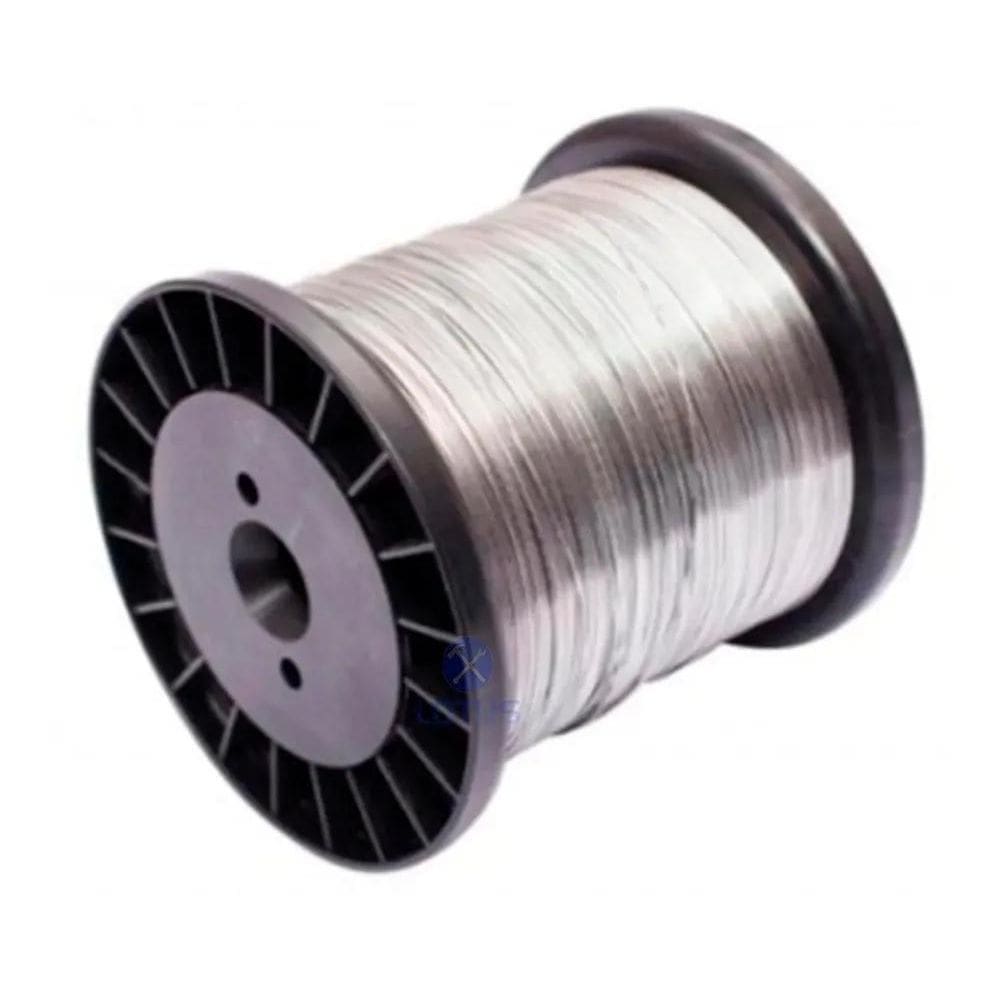 3X Bobina 100M Cabo De Aço Revestido Pvc Cristal 1,75Mm Vara