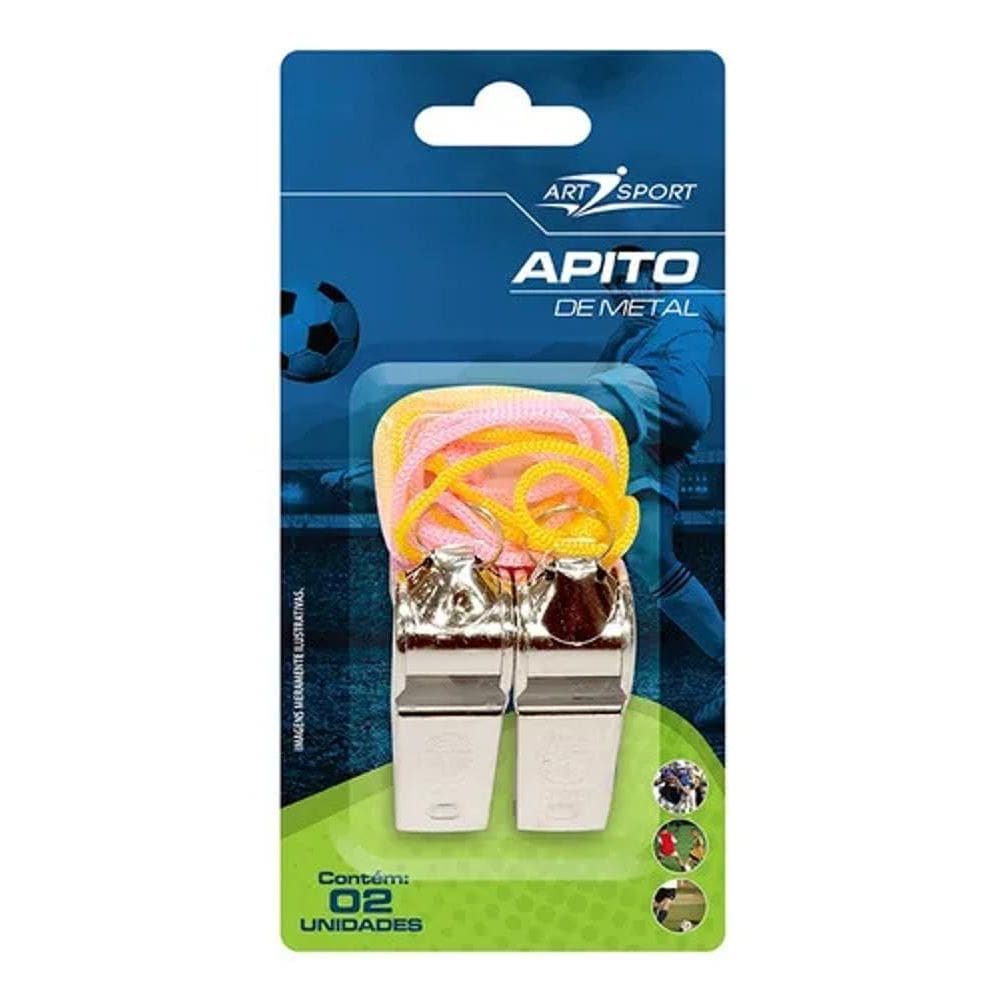 Apito Profissional De Metal Com Cordão Art Sport 2U