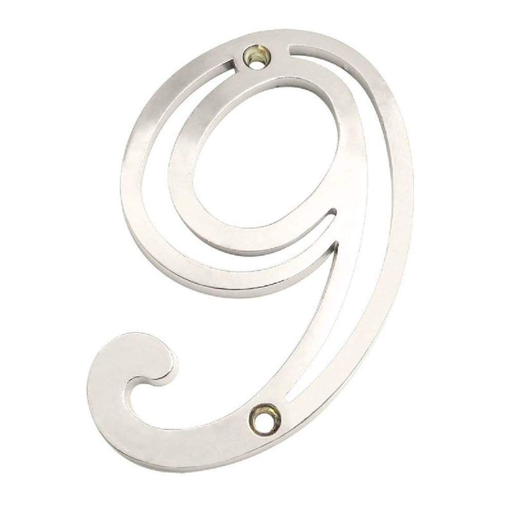 Número Residencial em Zamak Niquelado 9 - 95776 - SILVANA