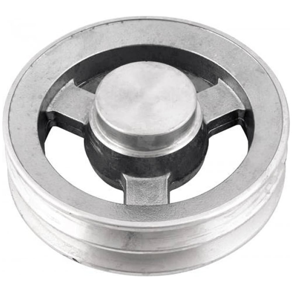Polia de Alumínio 2 Canais de Perfil A com 130mm Sem Furo - 6684120130 - VONDER