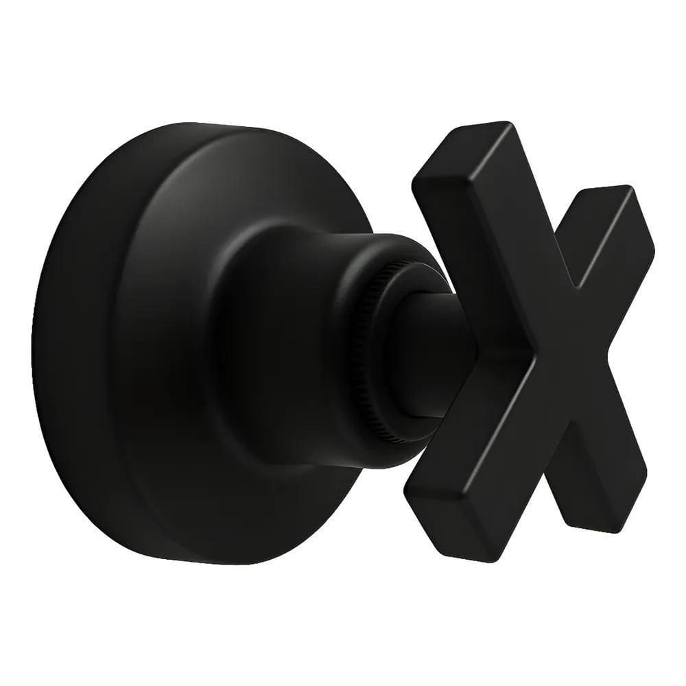 Acabamento Preto Cruzeta Registro Estria Deca 3/4 Metal Luxo