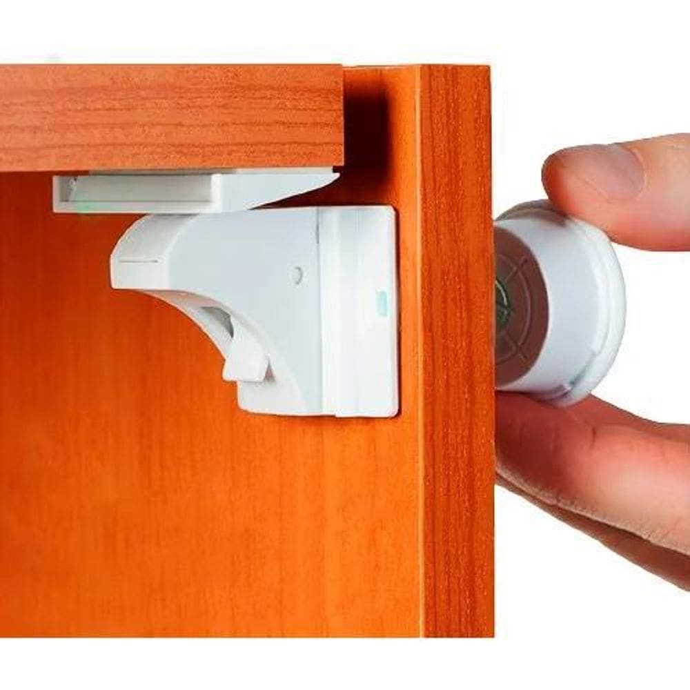 Fechadura Invisível Para Móveis Portas Cozinha Lavanderia