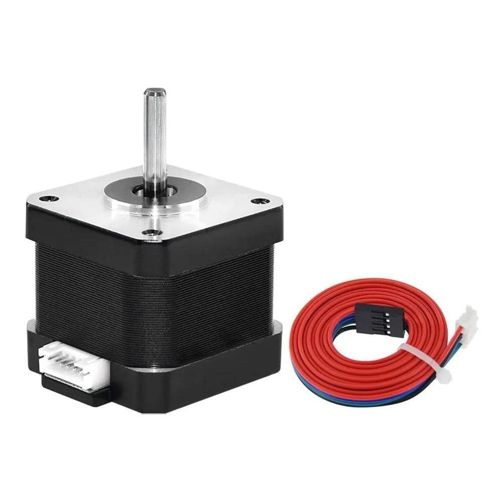 Motor De Passo Nema 17 4, 17Hs4401 4Kg 4.2Kg - Preto