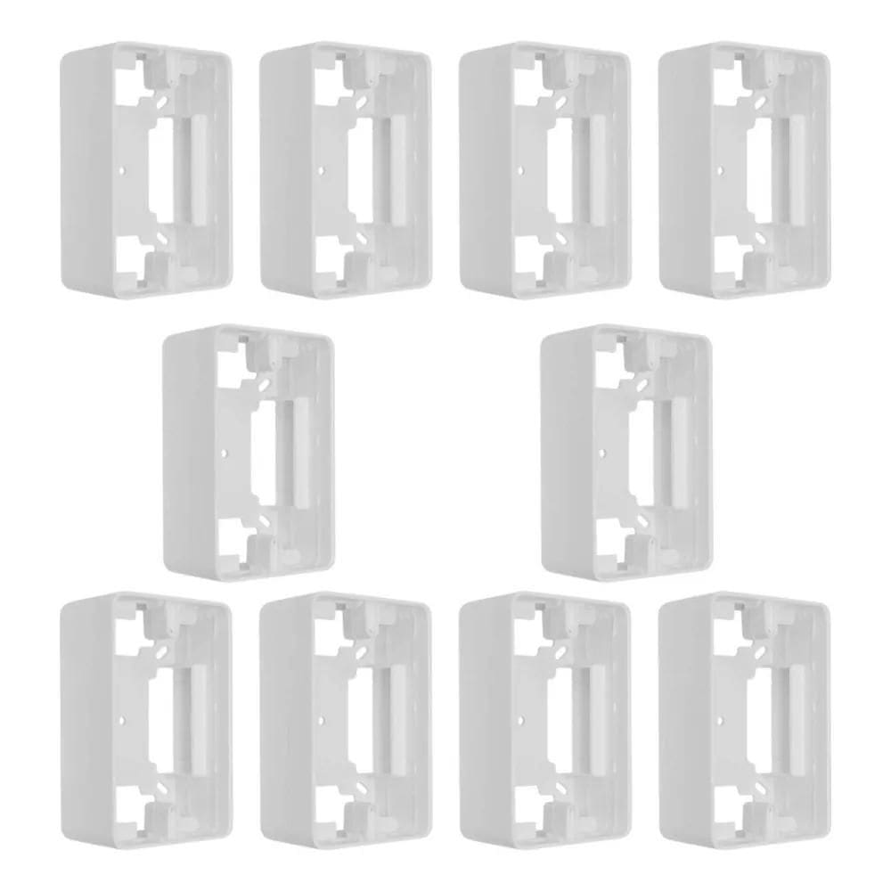 10 Caixas De Sobrepor 4X2 Branca Ilumi - 62061
