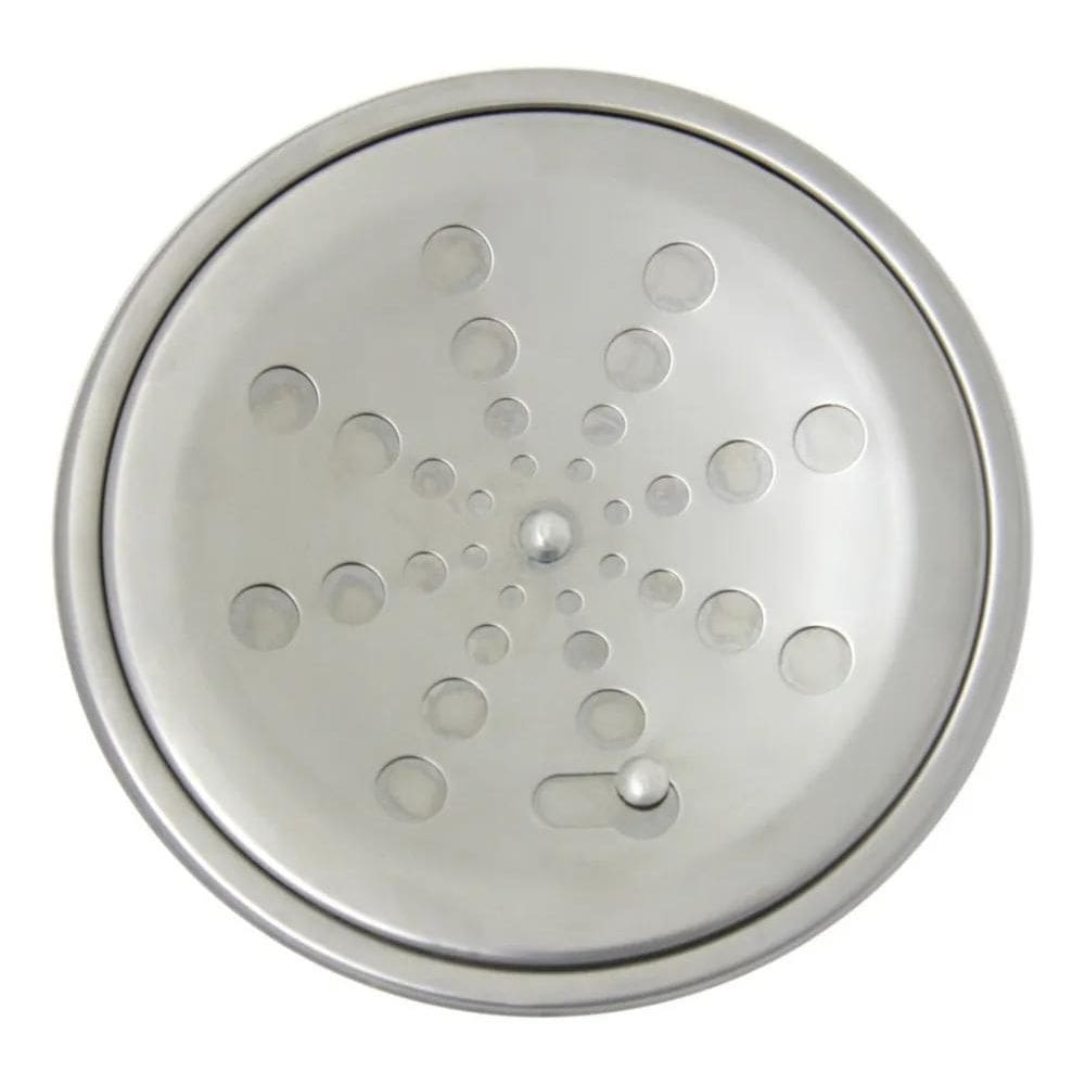 Grelha Ralo Redondo 150Mm + Porta Grelha Caixilho Inox