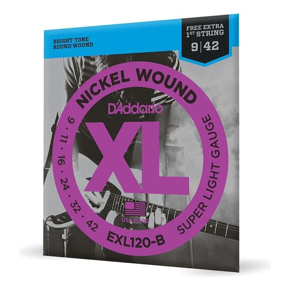 Encordoamento Daddario 09 Guitarra Exl120-B  Nfe