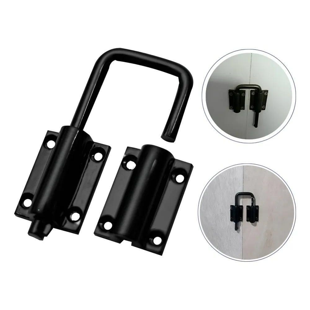 Trinco Para Porta Camarão Cor Branca, Preto, Prata E Marrom