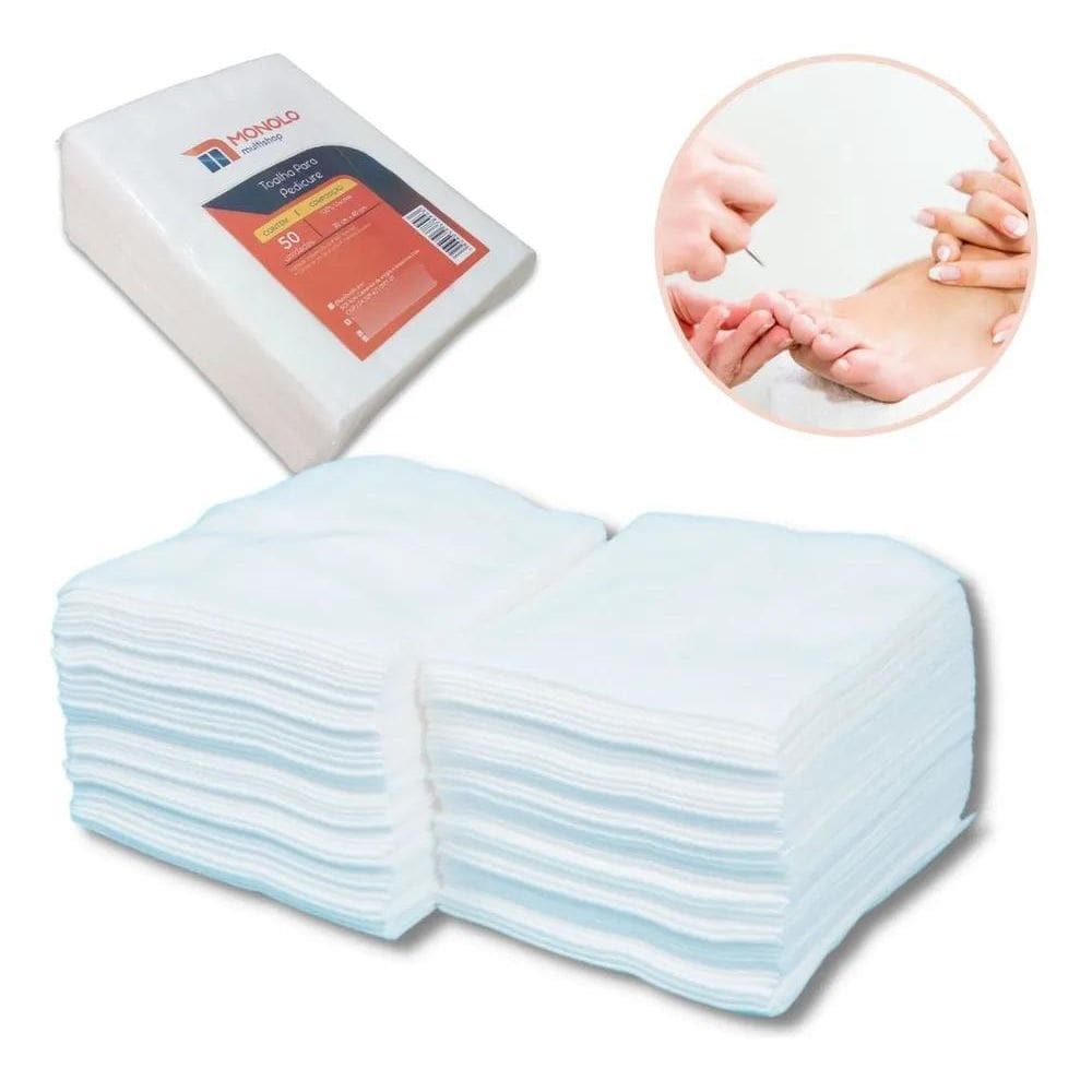 Toalha Descartável Pedicure 30X40 Cm Alta Absorção Envio Já