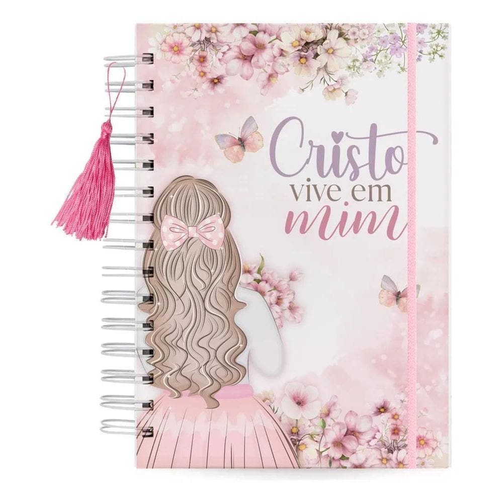 Caderno De Anotações Feminino Folhas Pautadas Culto E Oração