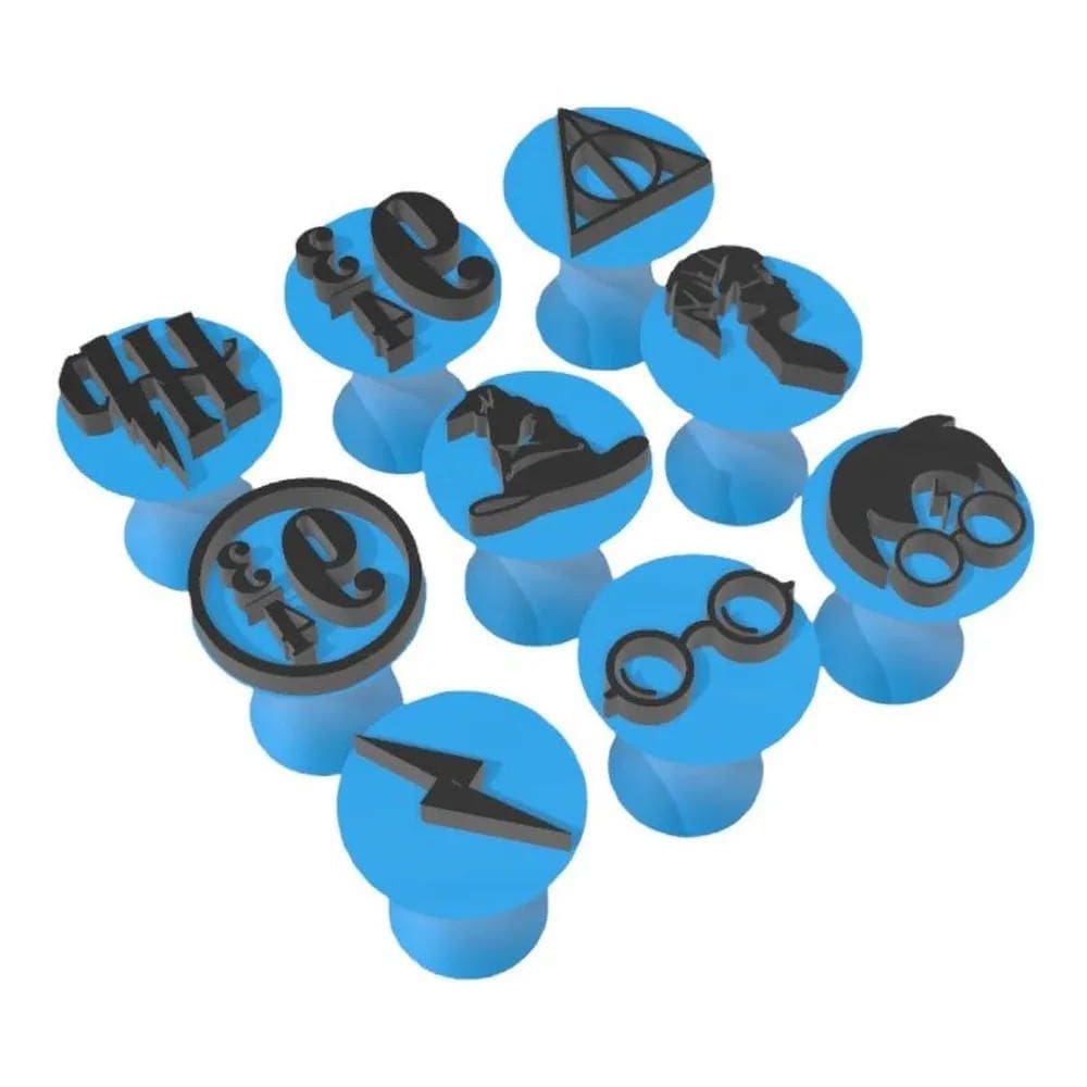 Kit 9 Carimbo Marcador Brigadeiro Harry Potter Filme Série C