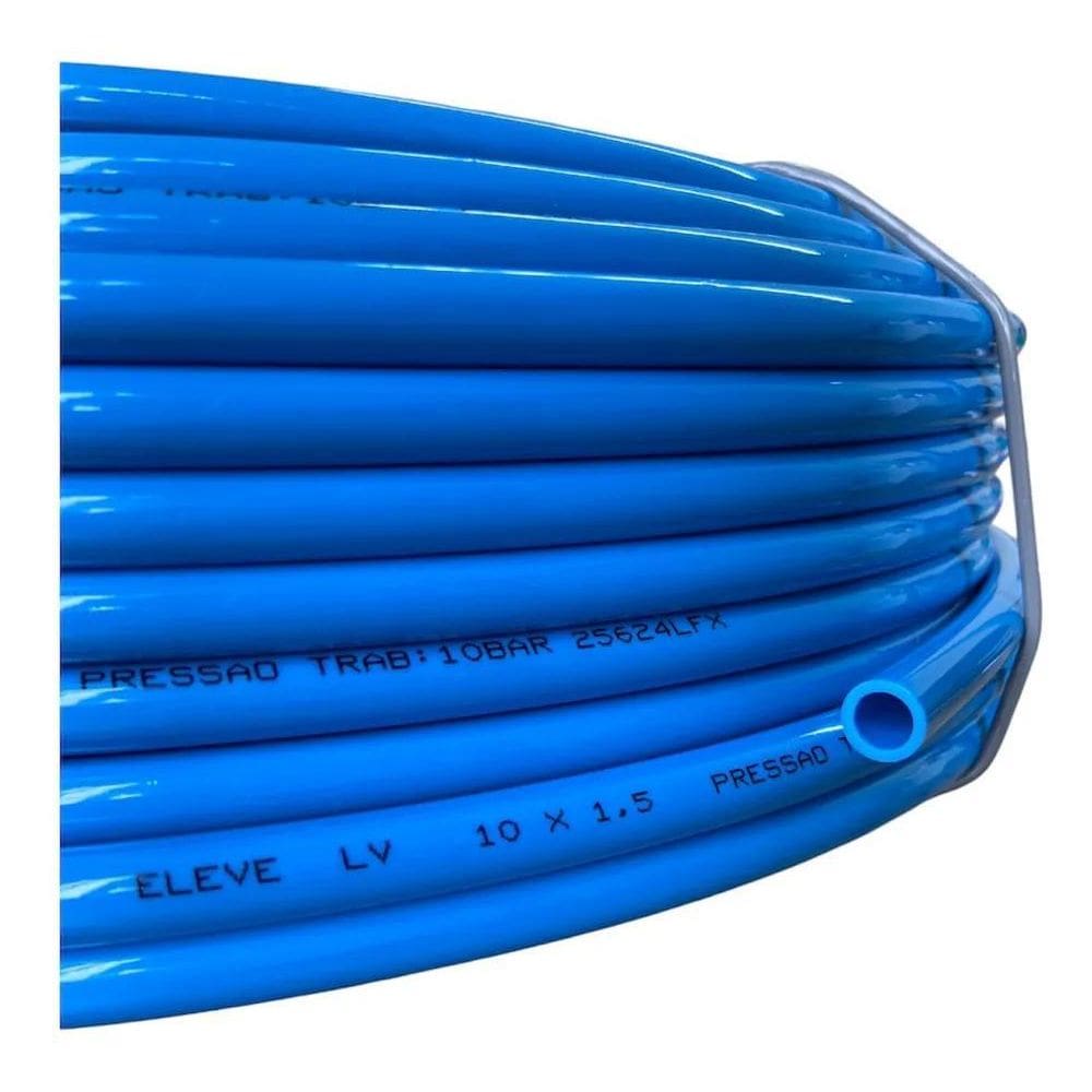 Mangueira Pneumática Tubo Pu 10Mm 50 Metros Poliuretano