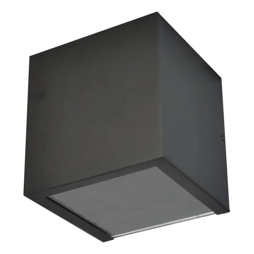 Arandela Alumínio 1 Foco Externa Muro Parede Dicróica Cor Pr