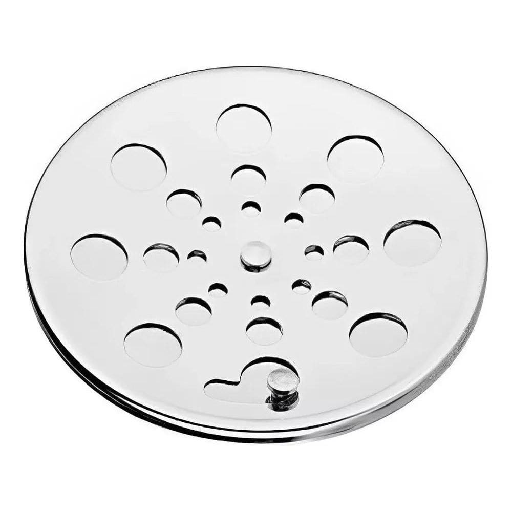 Tampa Ralo Grelha Redonda 15X15 Em Aço Inox Com Fecho Rotati