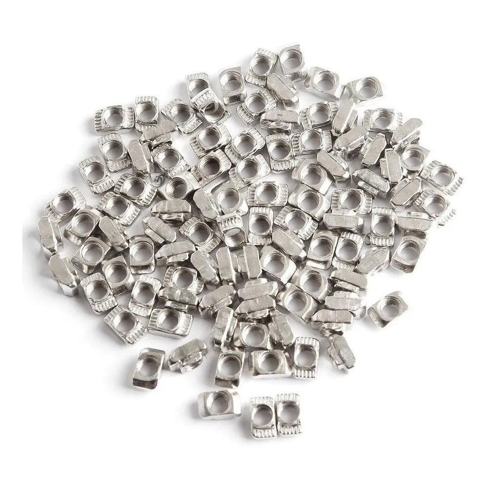 50 Porca Martelo Porca T M6 - Canal 8Mm