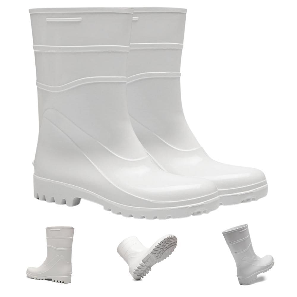 Bota de Proteção PVC Galocha Cano Médio Impermeável Com Forro Acqua Flex Bracol