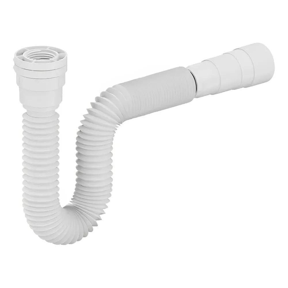 Sifão Sanfonado Universal Branco Luconi