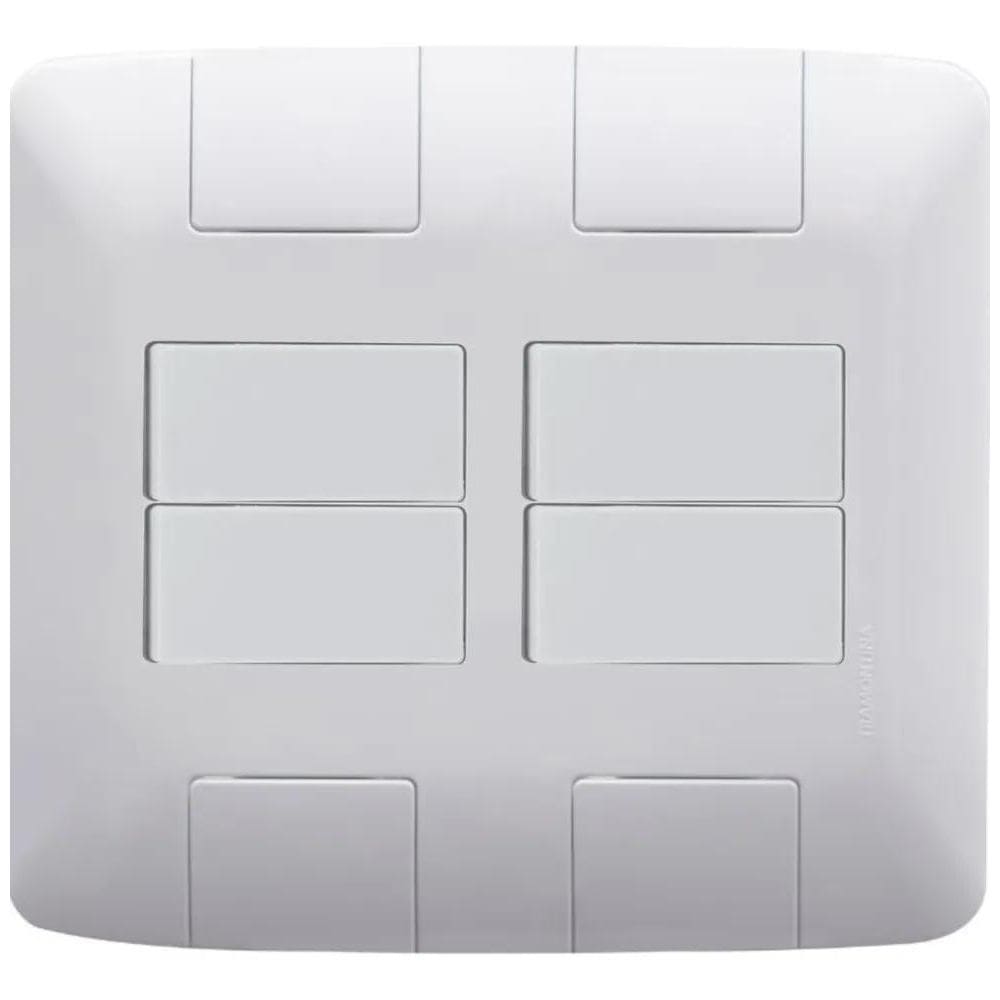 Interruptor 4 Teclas Em Placa 4X4 Tramontina Aria 1 Kit