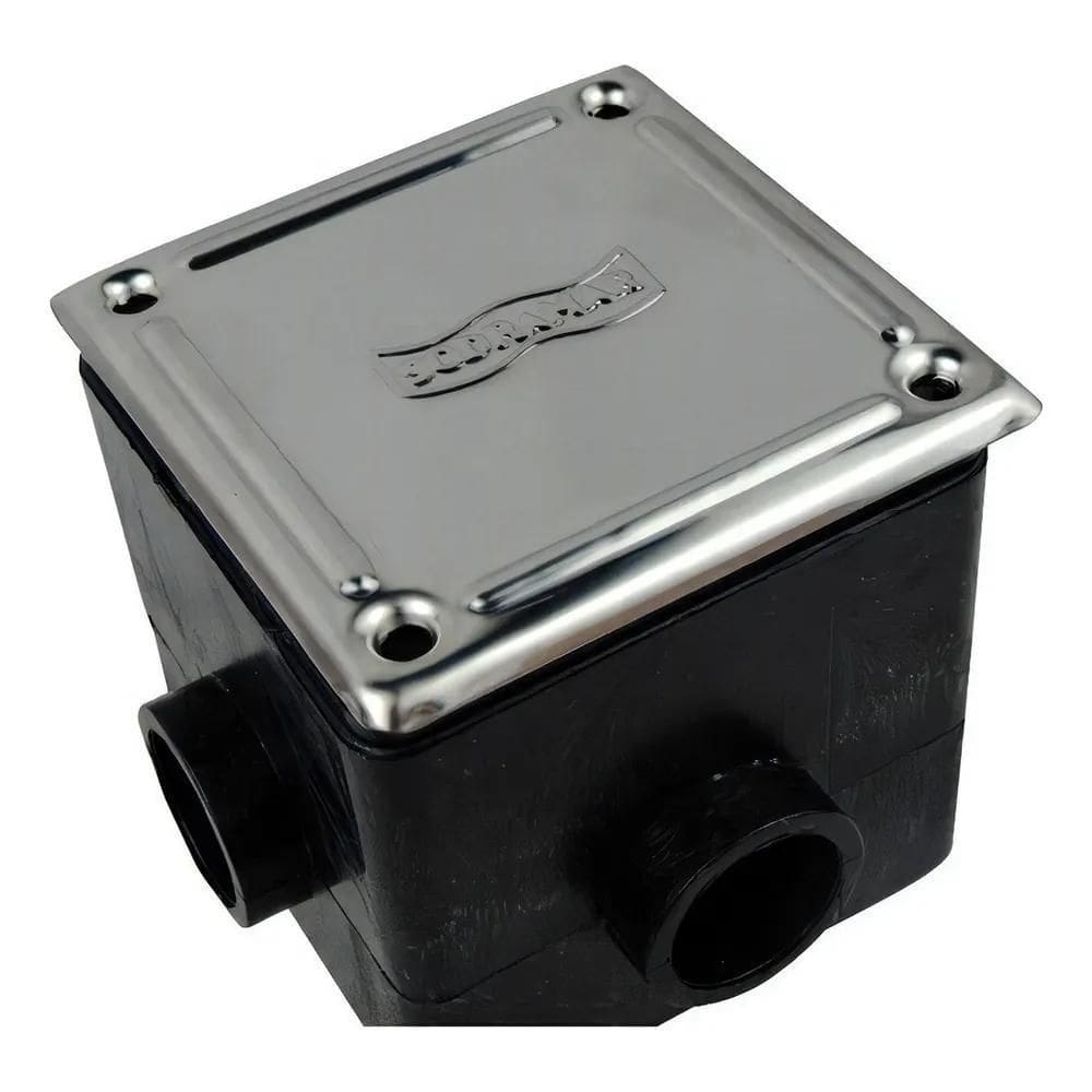 Caixa De Passagem Tampa Inox Sodramar