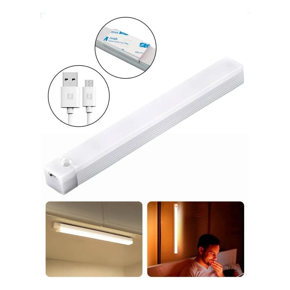 Luminária Barra Slim Led Usb Recarregável Com Sensor Lâmpada