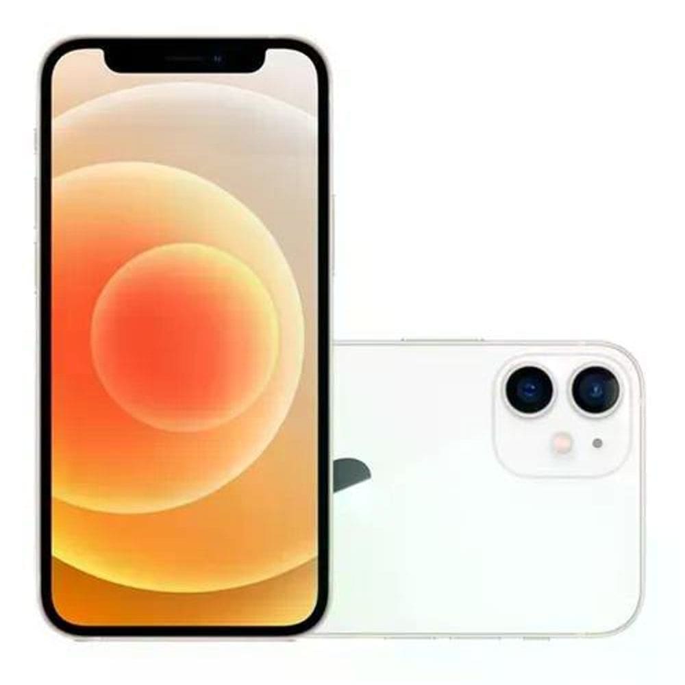 Usado: iPhone 12 64GB Branco - Excelente