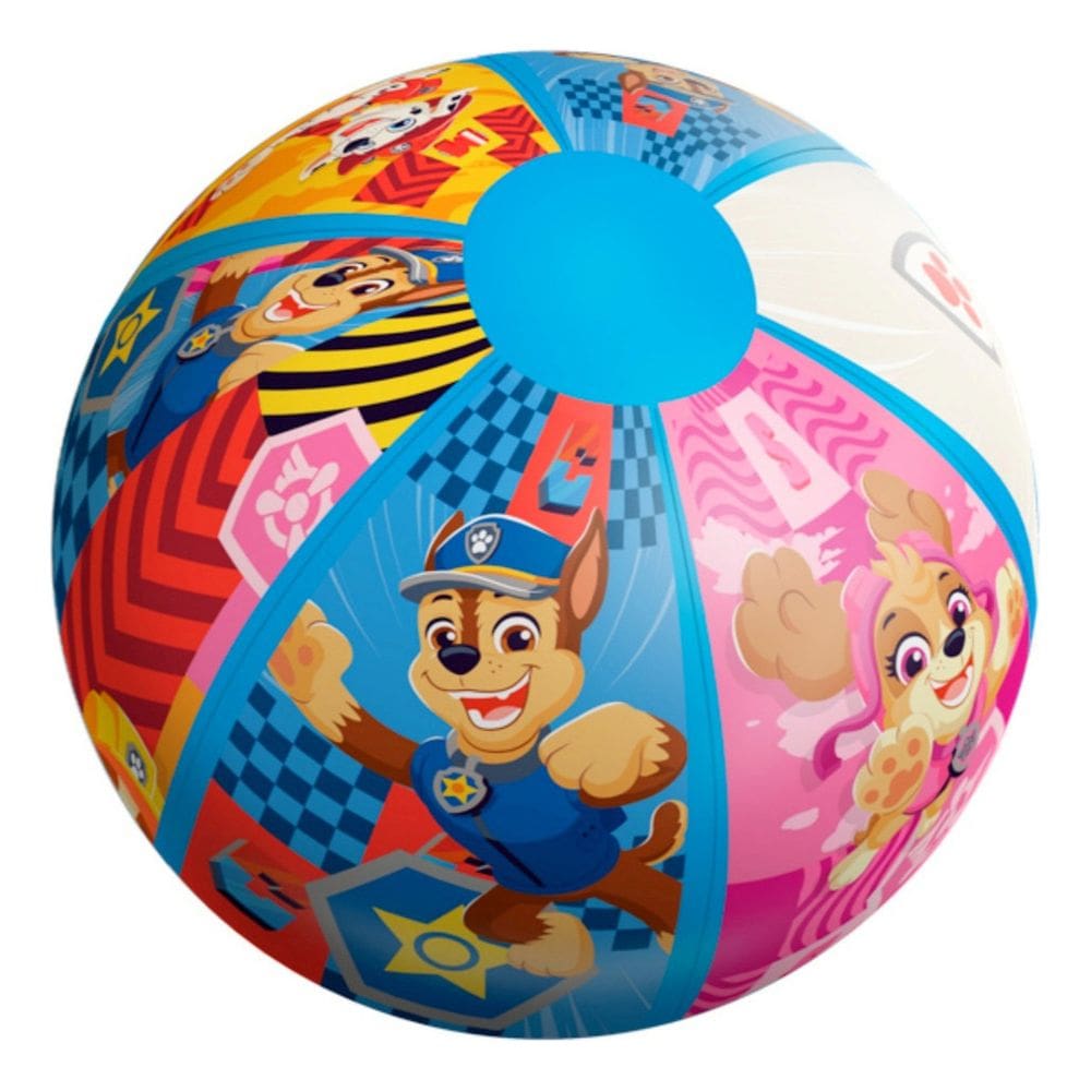 Bola Inflável De Praia Piscina Personagens 40cm Etitoys Cor Azul Patrulha Canina