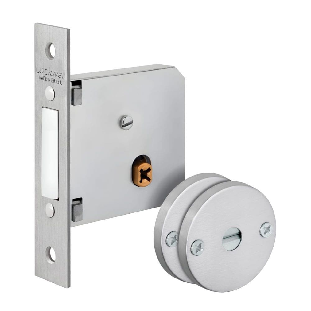 Super Trava Quadrichave 40mm Inox Escovado - 919 - LOCKWELL