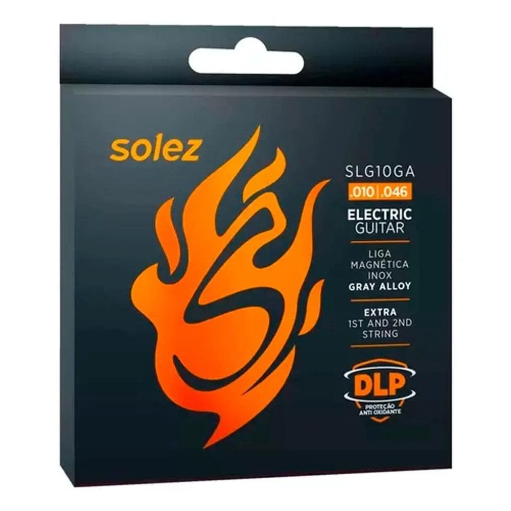 Encordoamento Corda Solez Guitarra 010 Slg10Ga Gray Alloy